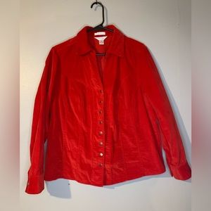 CJ banks corduroy jacket Size X